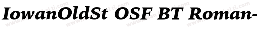 IowanOldSt OSF BT Roman字体转换